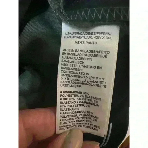 Men's Amazon Essentials Classic Fit Pants Olive NWT Size 42W X 34L - Picture 9 of 10